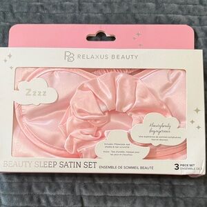 Pink Satin Sleep Set - 3 Piece